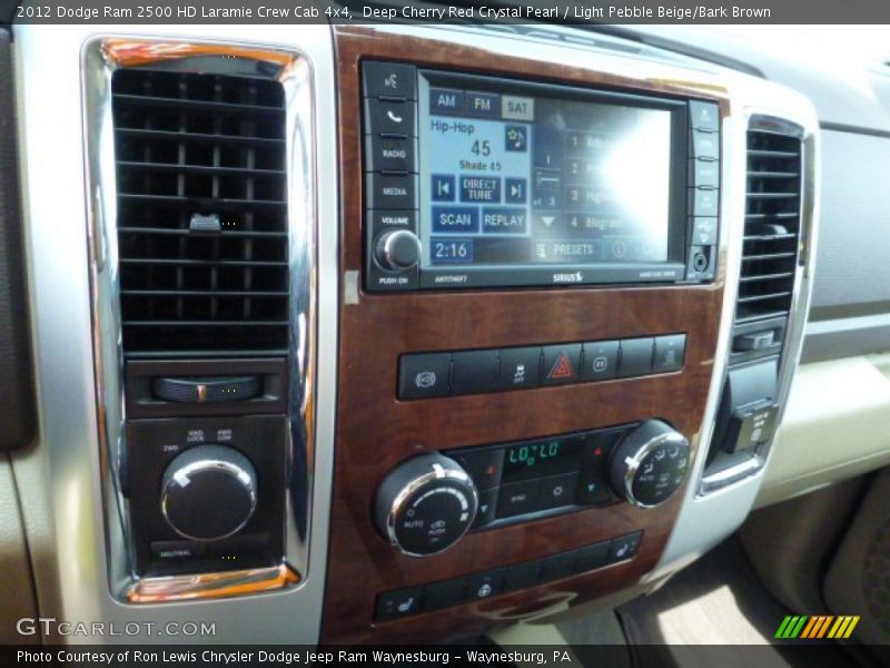 Deep Cherry Red Crystal Pearl / Light Pebble Beige/Bark Brown 2012 Dodge Ram 2500 HD Laramie Crew Cab 4x4