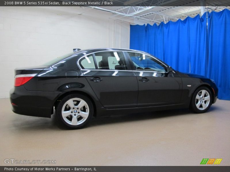 Black Sapphire Metallic / Black 2008 BMW 5 Series 535xi Sedan