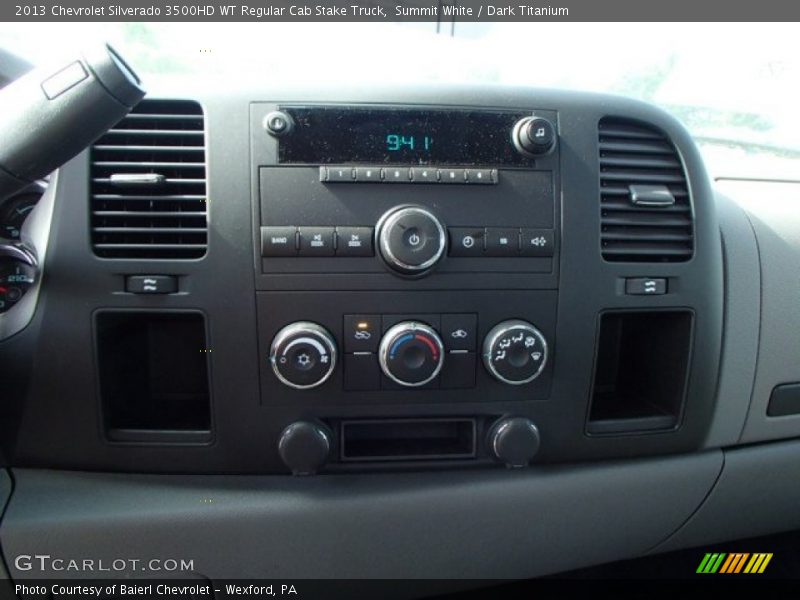 Summit White / Dark Titanium 2013 Chevrolet Silverado 3500HD WT Regular Cab Stake Truck