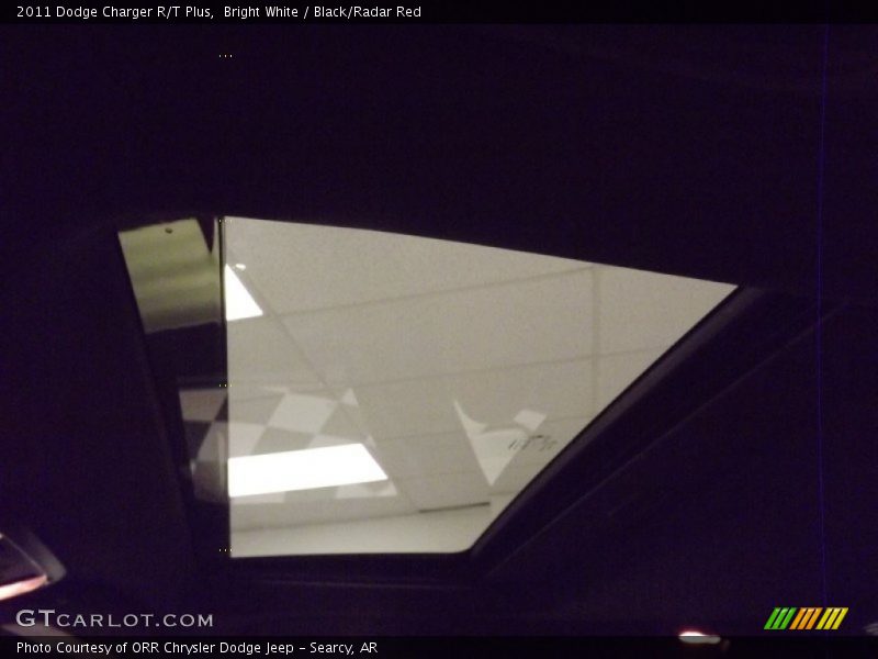 Bright White / Black/Radar Red 2011 Dodge Charger R/T Plus