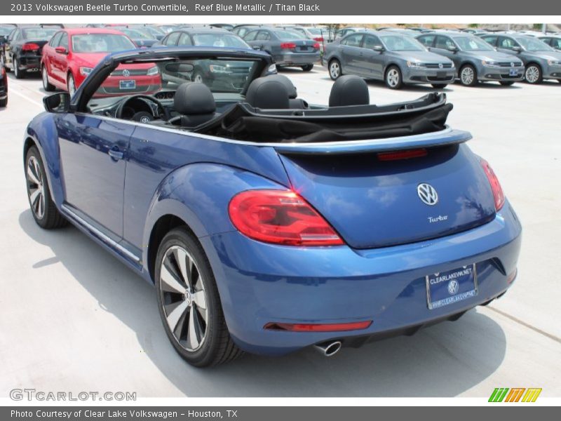 Reef Blue Metallic / Titan Black 2013 Volkswagen Beetle Turbo Convertible
