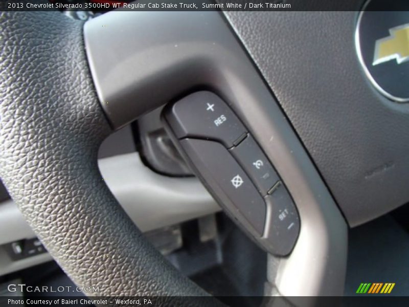 Summit White / Dark Titanium 2013 Chevrolet Silverado 3500HD WT Regular Cab Stake Truck