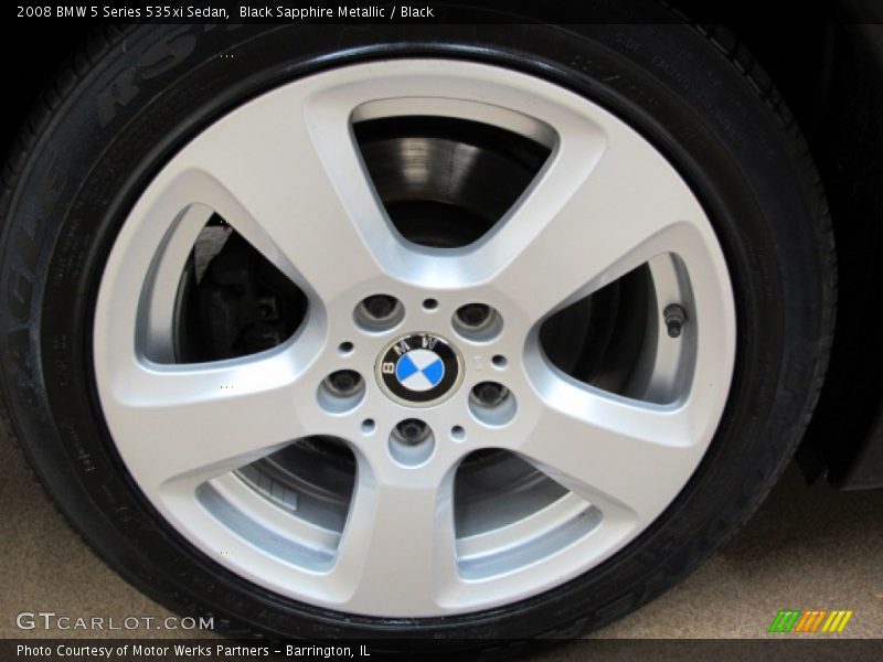 Black Sapphire Metallic / Black 2008 BMW 5 Series 535xi Sedan