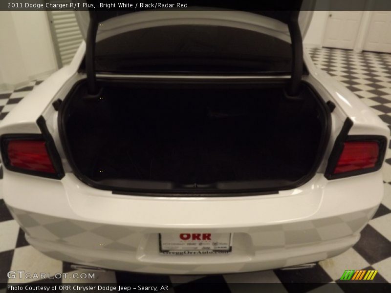 Bright White / Black/Radar Red 2011 Dodge Charger R/T Plus