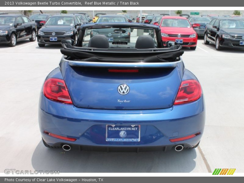 Reef Blue Metallic / Titan Black 2013 Volkswagen Beetle Turbo Convertible