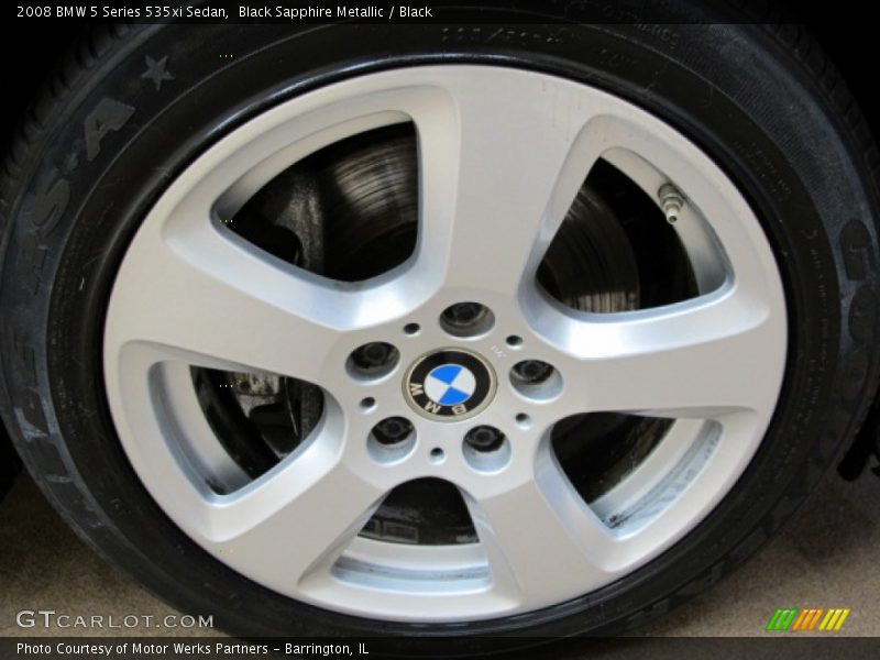 Black Sapphire Metallic / Black 2008 BMW 5 Series 535xi Sedan