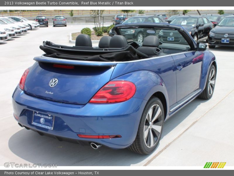 Reef Blue Metallic / Titan Black 2013 Volkswagen Beetle Turbo Convertible