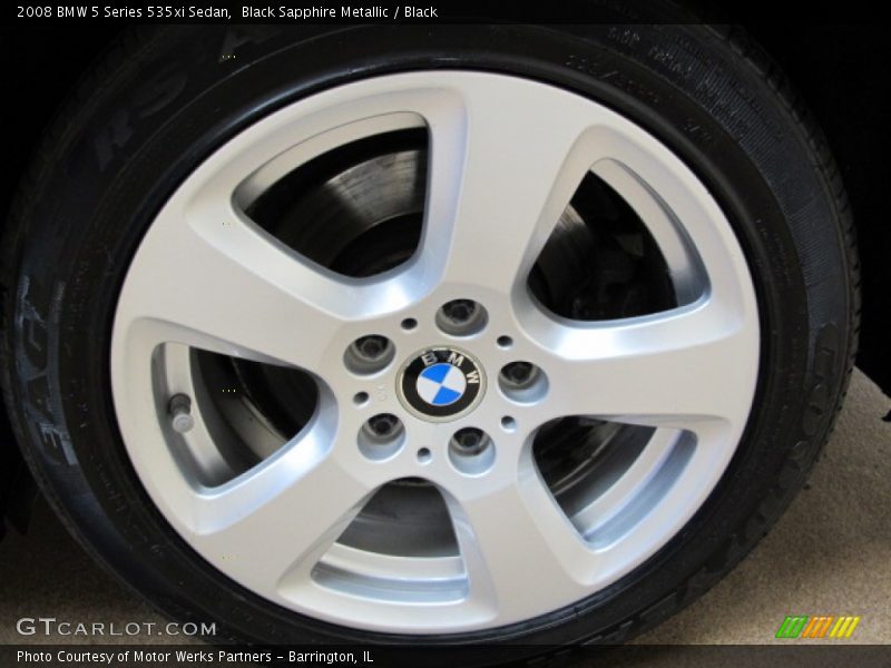 Black Sapphire Metallic / Black 2008 BMW 5 Series 535xi Sedan