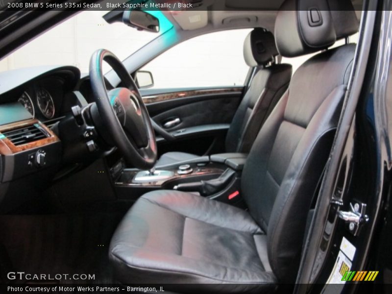 Black Sapphire Metallic / Black 2008 BMW 5 Series 535xi Sedan