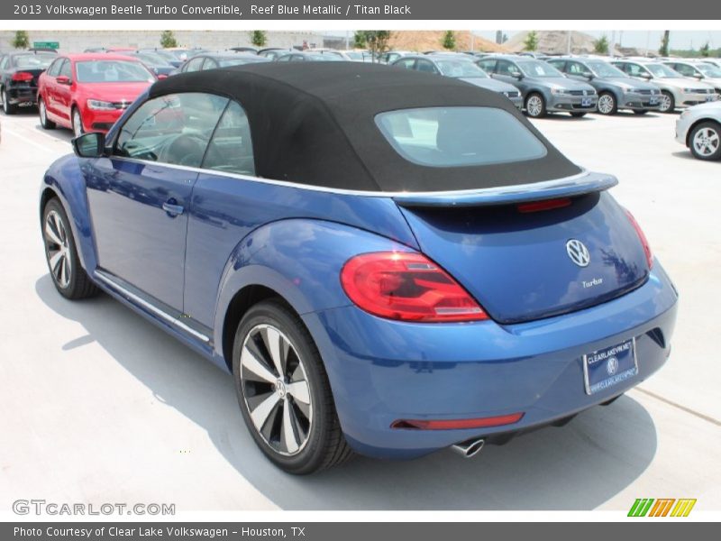 Reef Blue Metallic / Titan Black 2013 Volkswagen Beetle Turbo Convertible