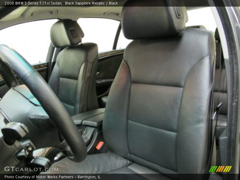 Black Sapphire Metallic / Black 2008 BMW 5 Series 535xi Sedan