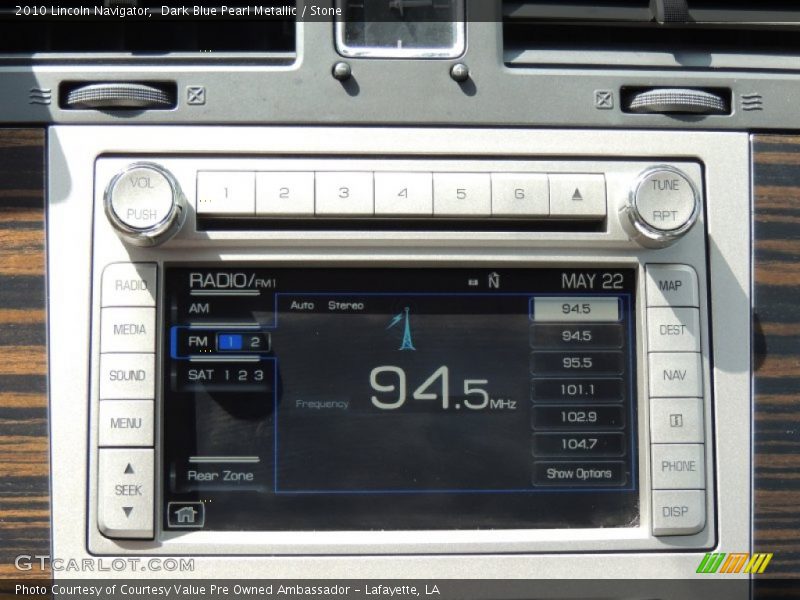 Audio System of 2010 Navigator 