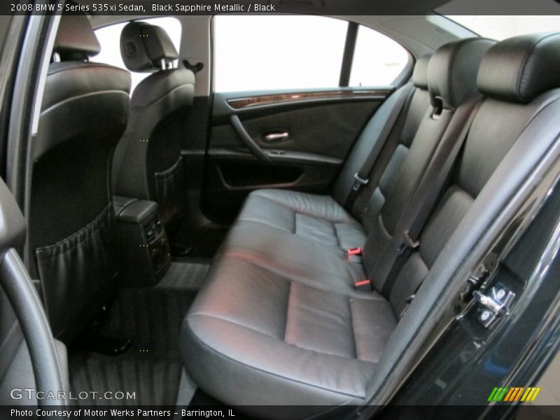 Black Sapphire Metallic / Black 2008 BMW 5 Series 535xi Sedan