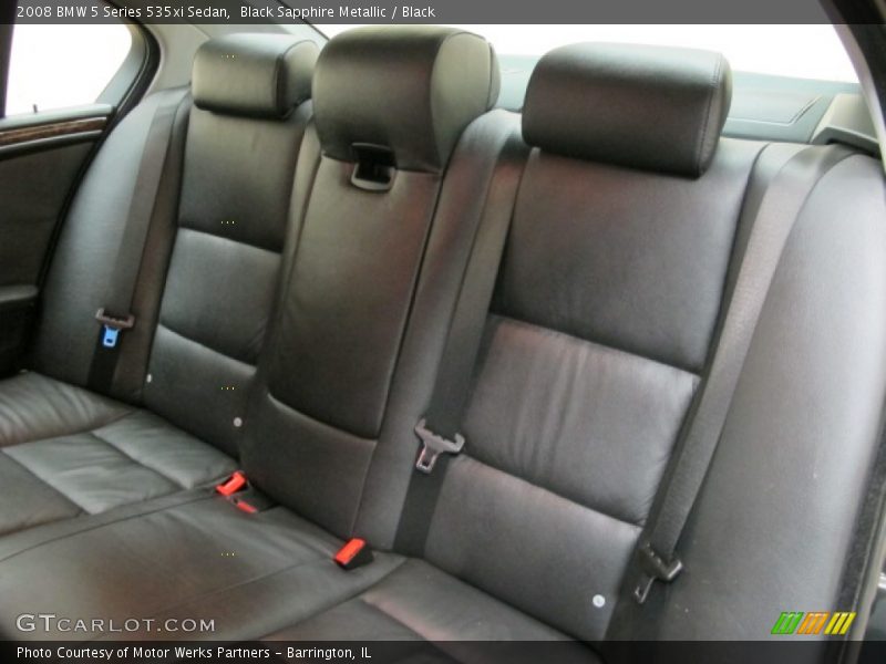 Black Sapphire Metallic / Black 2008 BMW 5 Series 535xi Sedan