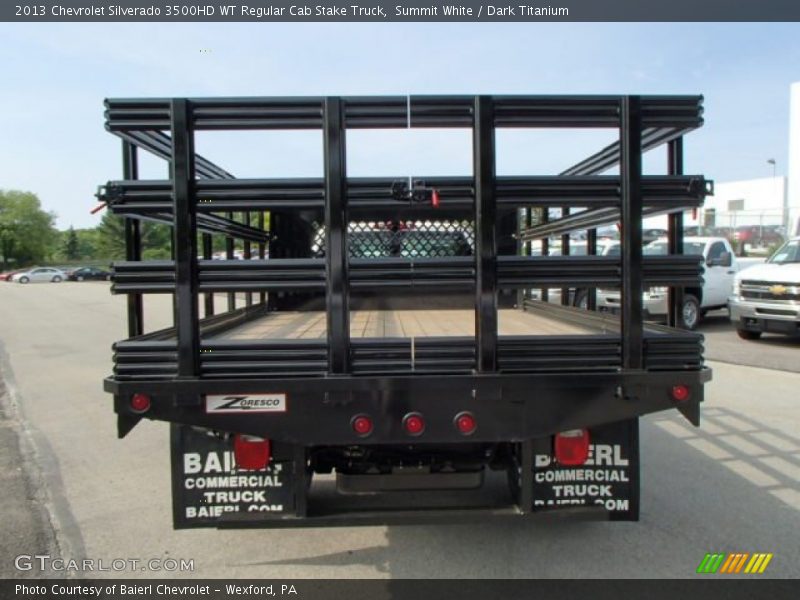 Summit White / Dark Titanium 2013 Chevrolet Silverado 3500HD WT Regular Cab Stake Truck
