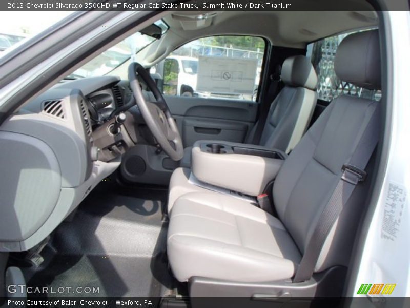 Summit White / Dark Titanium 2013 Chevrolet Silverado 3500HD WT Regular Cab Stake Truck