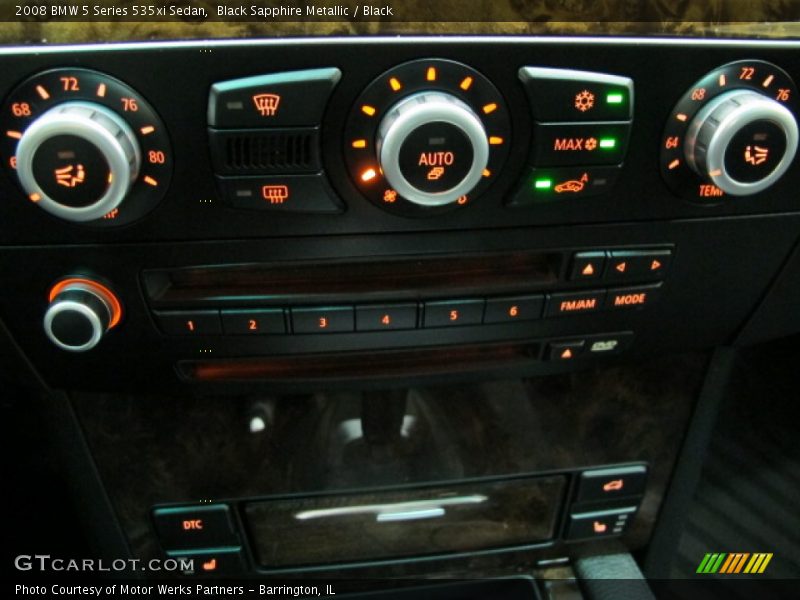 Black Sapphire Metallic / Black 2008 BMW 5 Series 535xi Sedan