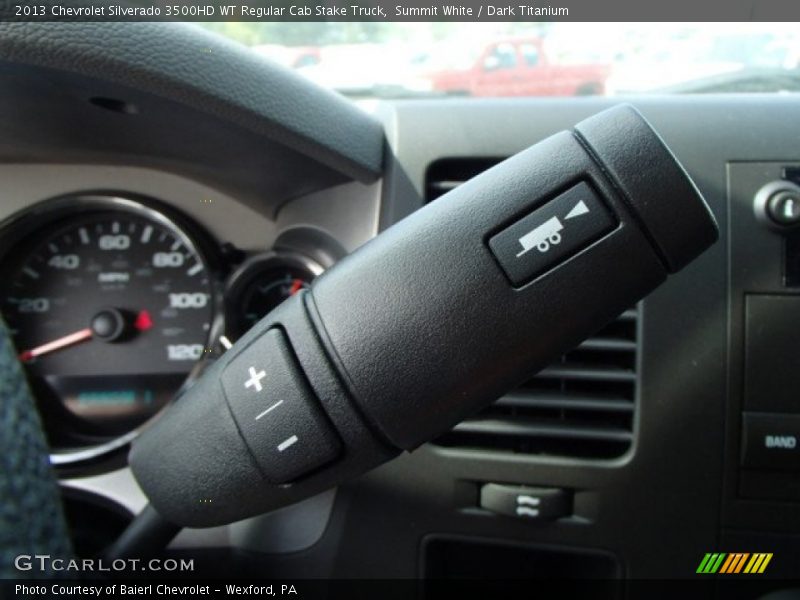 Summit White / Dark Titanium 2013 Chevrolet Silverado 3500HD WT Regular Cab Stake Truck