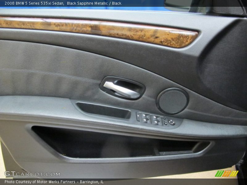 Black Sapphire Metallic / Black 2008 BMW 5 Series 535xi Sedan