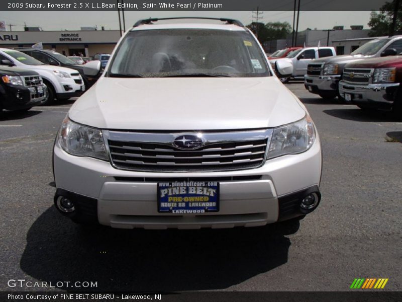 Satin White Pearl / Platinum 2009 Subaru Forester 2.5 X L.L.Bean Edition