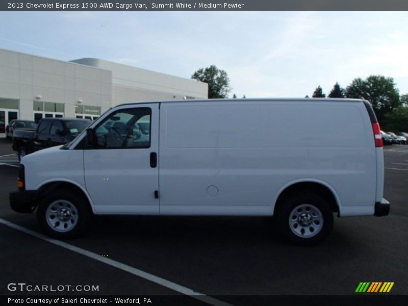 Summit White / Medium Pewter 2013 Chevrolet Express 1500 AWD Cargo Van