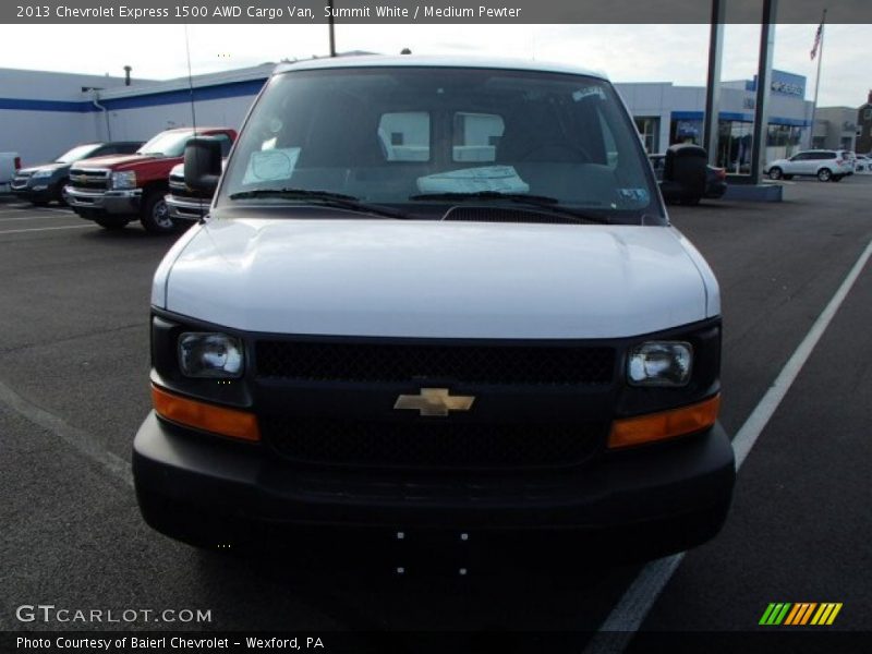 Summit White / Medium Pewter 2013 Chevrolet Express 1500 AWD Cargo Van