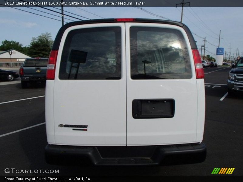 Summit White / Medium Pewter 2013 Chevrolet Express 1500 AWD Cargo Van