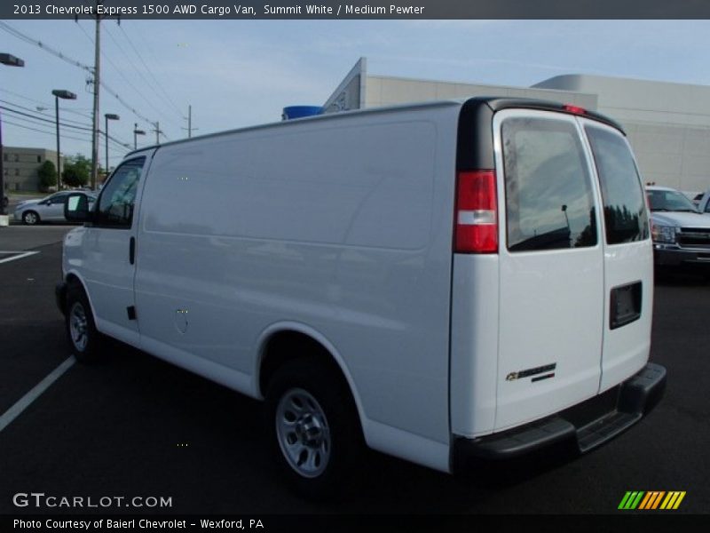 Summit White / Medium Pewter 2013 Chevrolet Express 1500 AWD Cargo Van