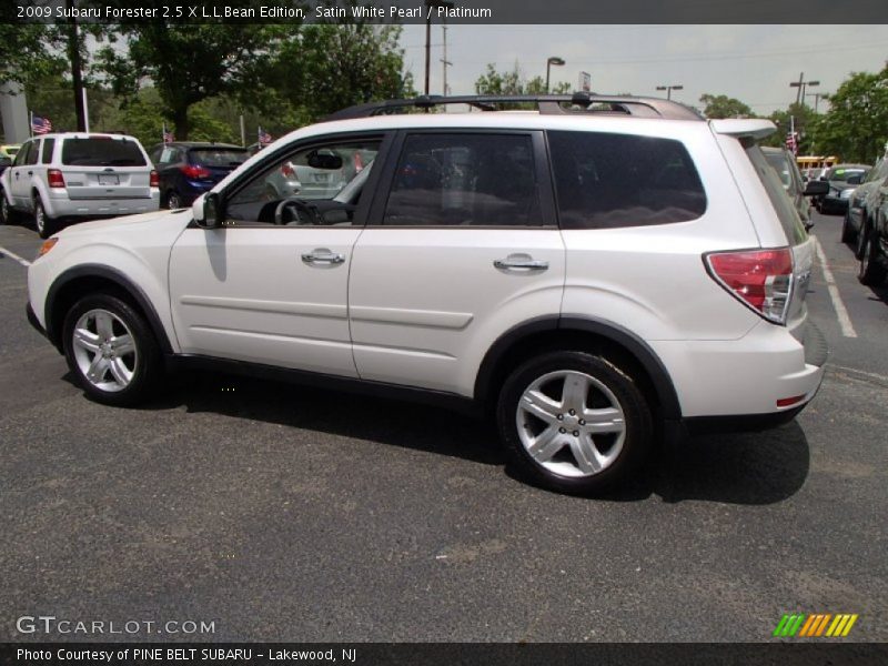 Satin White Pearl / Platinum 2009 Subaru Forester 2.5 X L.L.Bean Edition