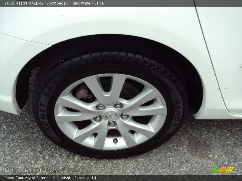Rally White / Beige 2008 Mazda MAZDA3 i Sport Sedan
