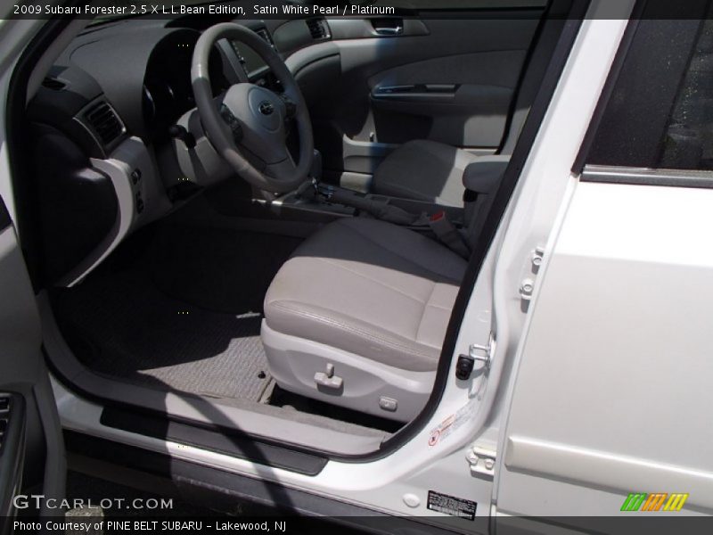 Satin White Pearl / Platinum 2009 Subaru Forester 2.5 X L.L.Bean Edition