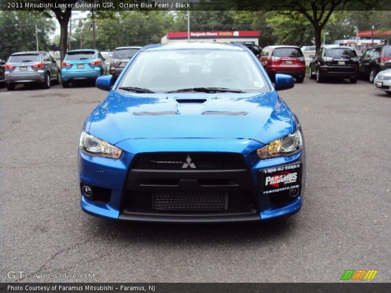 Octane Blue Pearl / Black 2011 Mitsubishi Lancer Evolution GSR