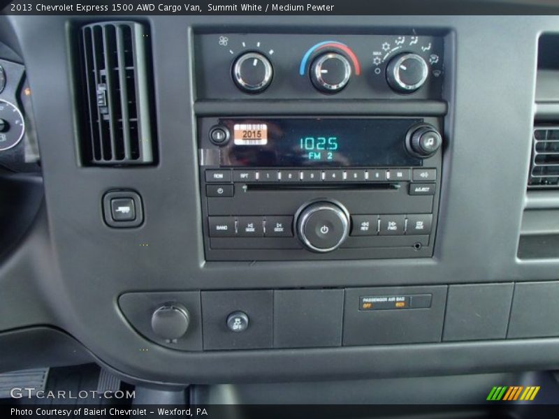 Controls of 2013 Express 1500 AWD Cargo Van