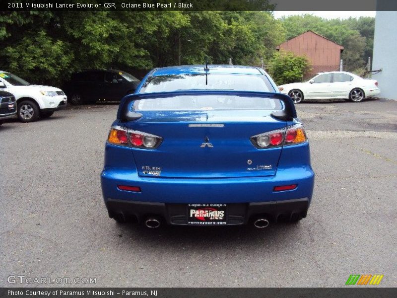 Octane Blue Pearl / Black 2011 Mitsubishi Lancer Evolution GSR