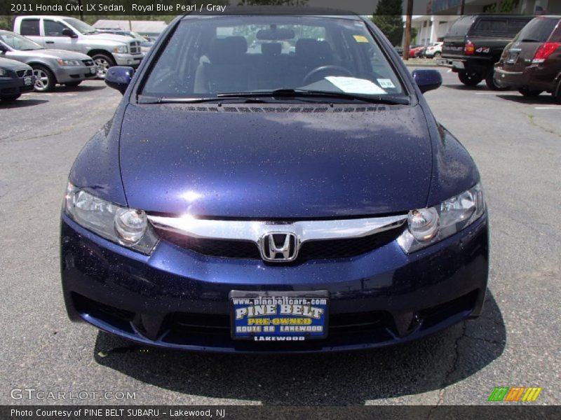 Royal Blue Pearl / Gray 2011 Honda Civic LX Sedan
