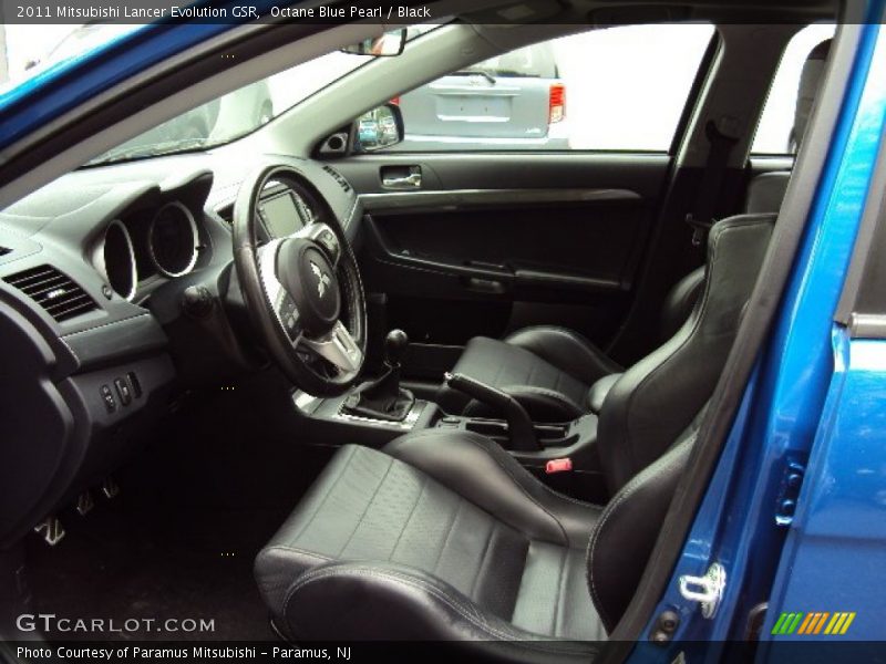 Octane Blue Pearl / Black 2011 Mitsubishi Lancer Evolution GSR