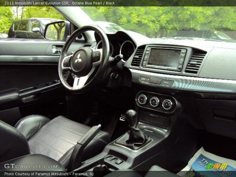 Octane Blue Pearl / Black 2011 Mitsubishi Lancer Evolution GSR