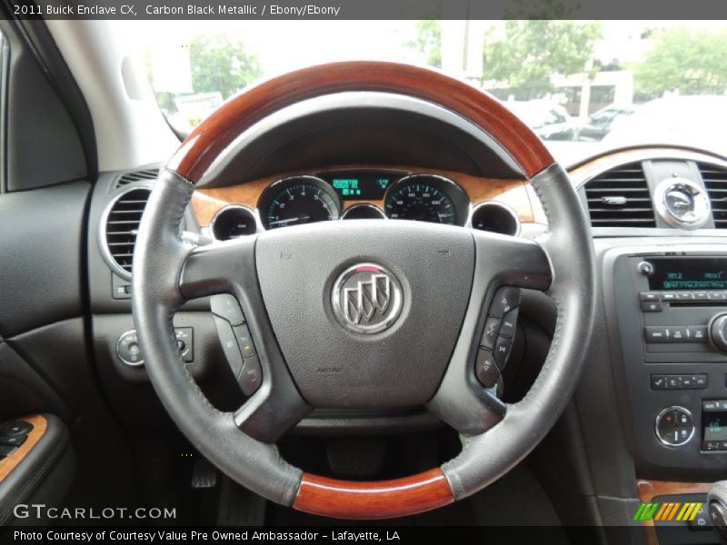 Carbon Black Metallic / Ebony/Ebony 2011 Buick Enclave CX