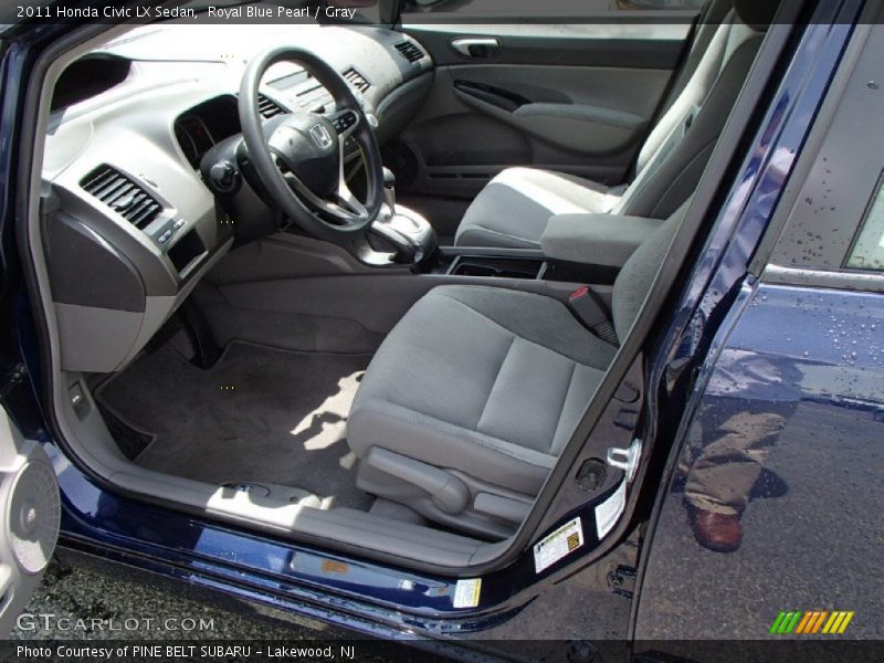 Royal Blue Pearl / Gray 2011 Honda Civic LX Sedan