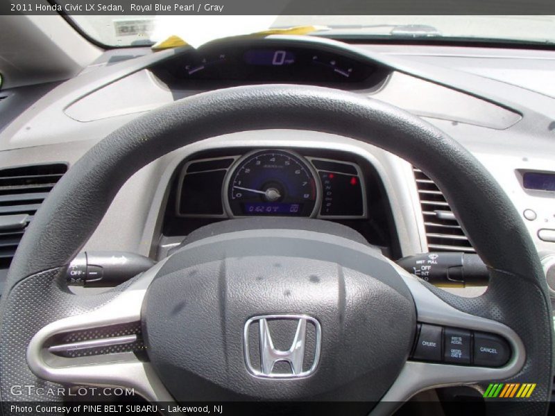 Royal Blue Pearl / Gray 2011 Honda Civic LX Sedan