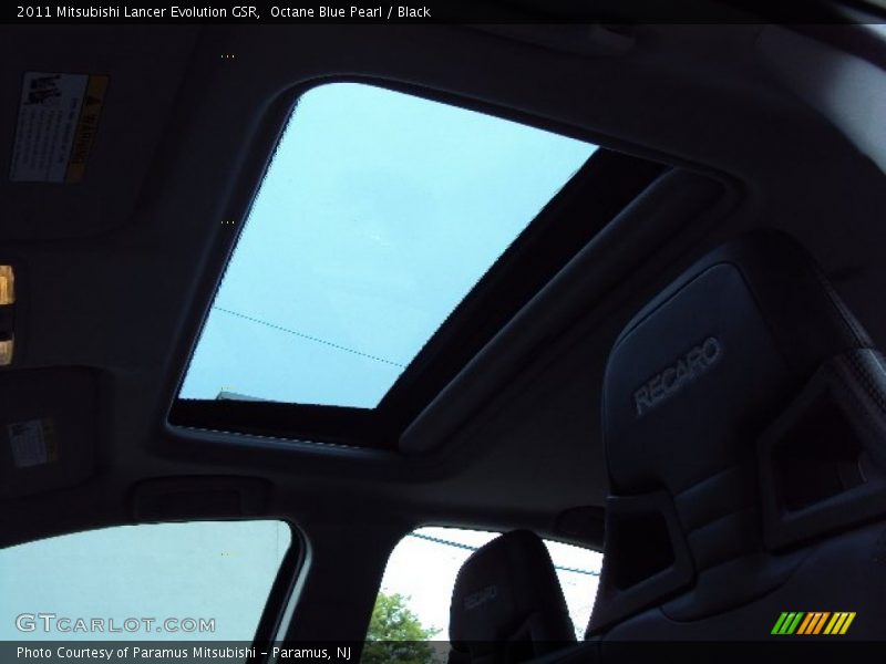 Octane Blue Pearl / Black 2011 Mitsubishi Lancer Evolution GSR