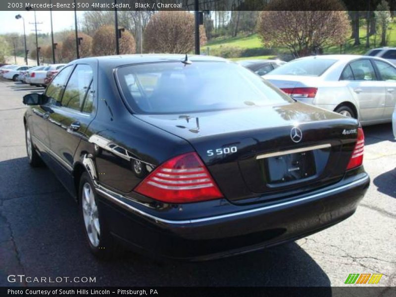Black / Charcoal 2003 Mercedes-Benz S 500 4Matic Sedan