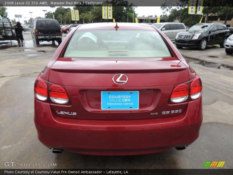 Matador Red Mica / Cashmere 2008 Lexus GS 350 AWD