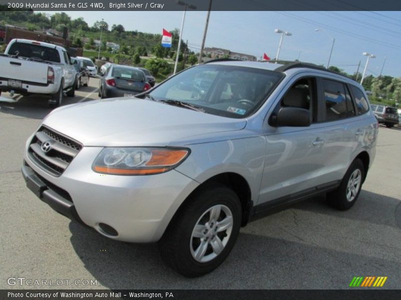 Bright Silver / Gray 2009 Hyundai Santa Fe GLS 4WD