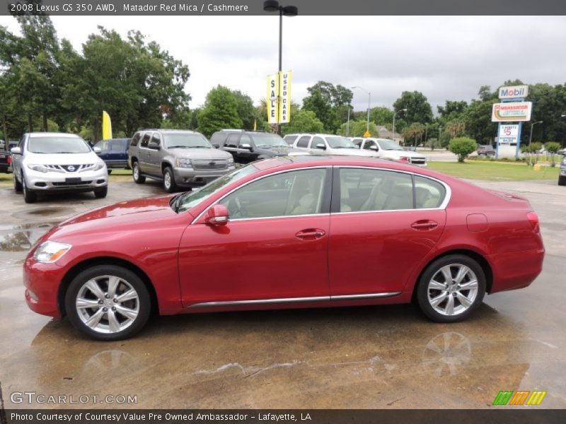 Matador Red Mica / Cashmere 2008 Lexus GS 350 AWD