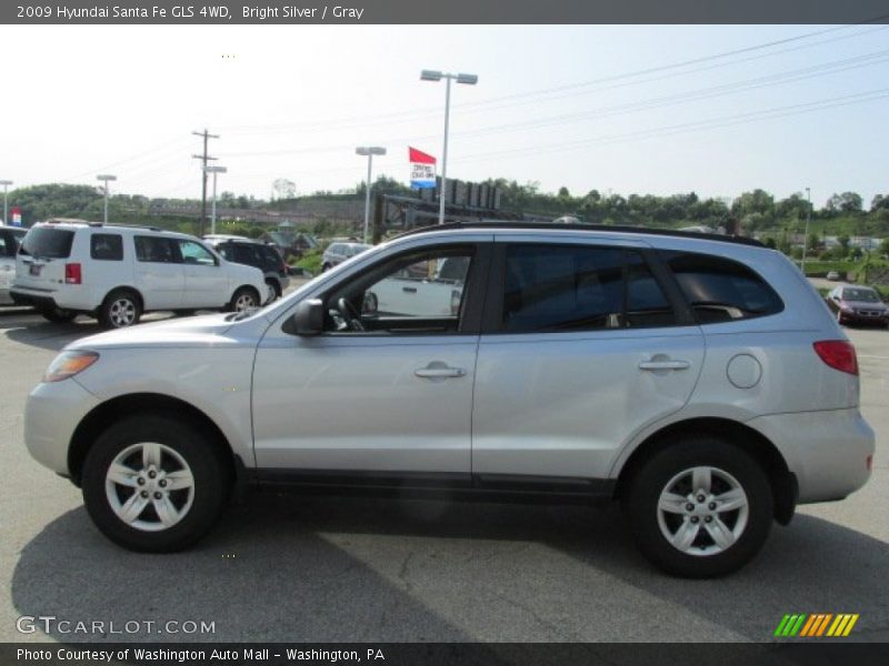 Bright Silver / Gray 2009 Hyundai Santa Fe GLS 4WD