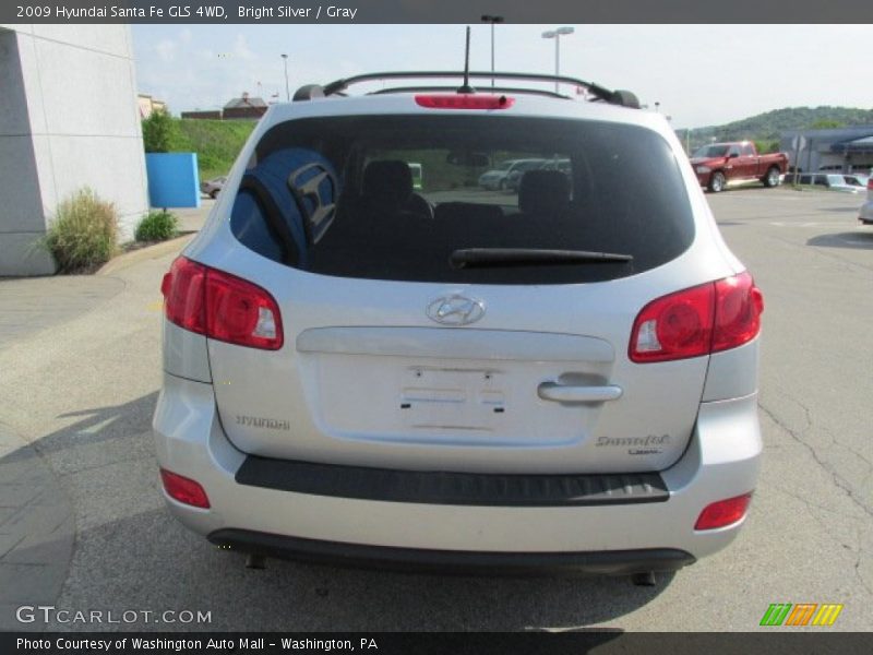 Bright Silver / Gray 2009 Hyundai Santa Fe GLS 4WD