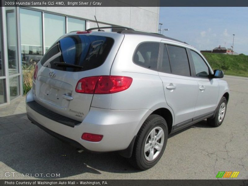 Bright Silver / Gray 2009 Hyundai Santa Fe GLS 4WD