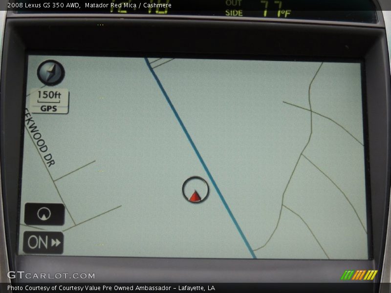 Navigation of 2008 GS 350 AWD