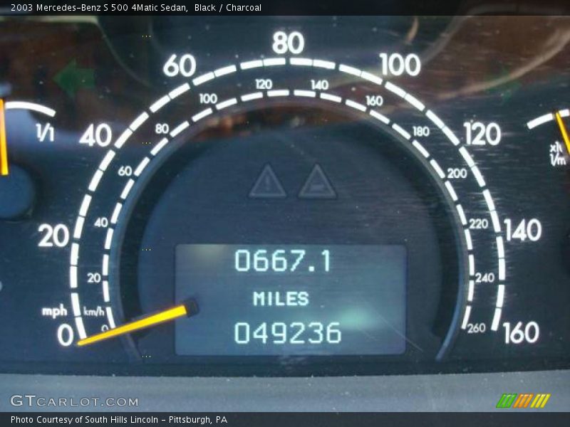 Black / Charcoal 2003 Mercedes-Benz S 500 4Matic Sedan